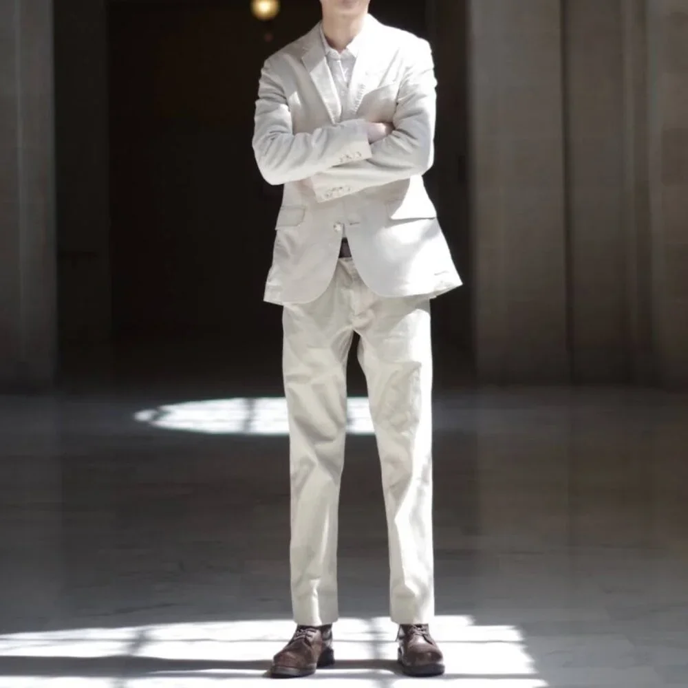 [Free Pants] J.crew Ludlow Linen Khaki Blazer Suit Set